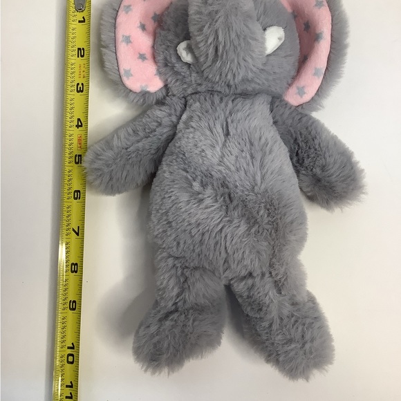 World's Softest Plush Gray Elephant Stars Ears Stuffed Animal Baby Lovey 10” - Picture 4 of 6
